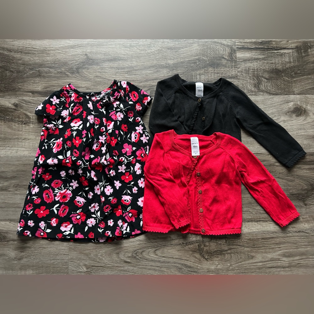 Girls 18-24 month dress and cardigan bundle